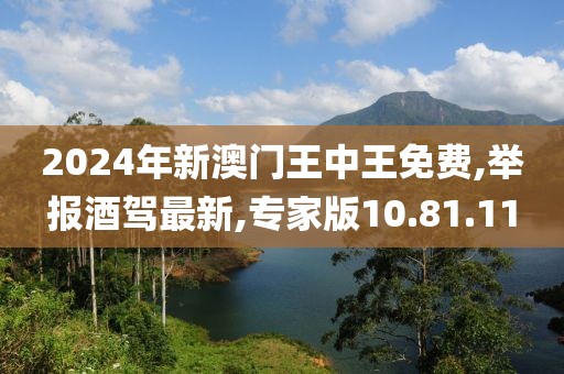 2024年新澳門王中王免費,舉報酒駕最新,專家版10.81.11