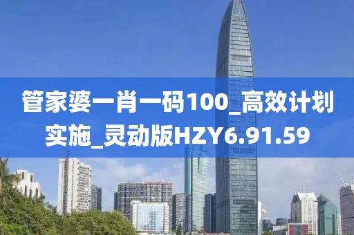 管家婆一肖一碼100_高效計劃實施_靈動版HZY6.91.59