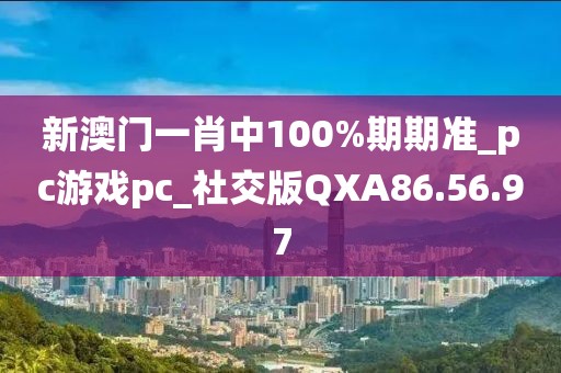 新澳門一肖中100%期期準_pc游戲pc_社交版QXA86.56.97