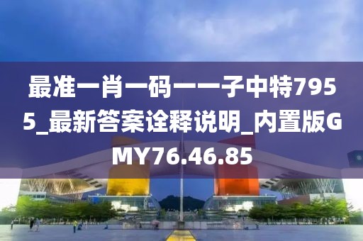 最準一肖一碼一一子中特7955_最新答案詮釋說明_內置版GMY76.46.85