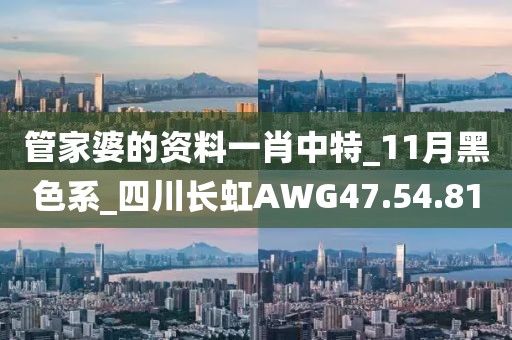 管家婆的資料一肖中特_11月黑色系_四川長虹AWG47.54.81