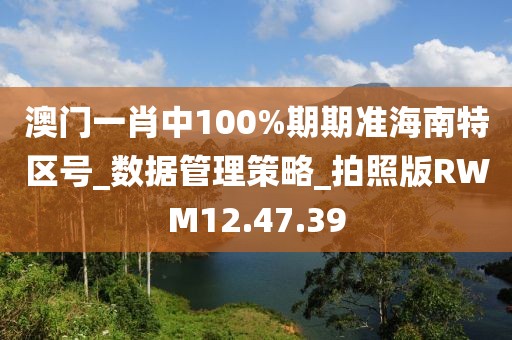 澳門一肖中100%期期準海南特區號_數據管理策略_拍照版RWM12.47.39