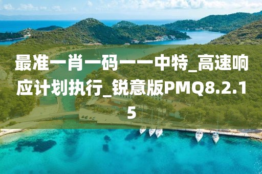 最準一肖一碼一一中特_高速響應計劃執行_銳意版PMQ8.2.15