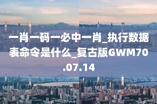 一肖一碼一必中一肖_執行數據表命令是什么_復古版GWM70.07.14