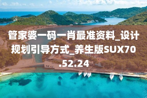 管家婆一碼一肖最準資料_設計規劃引導方式_養生版SUX70.52.24