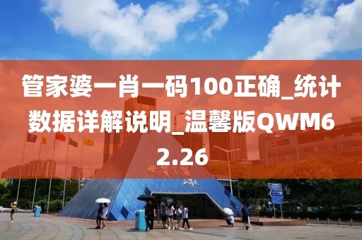 管家婆一肖一碼100正確_統計數據詳解說明_溫馨版QWM62.26