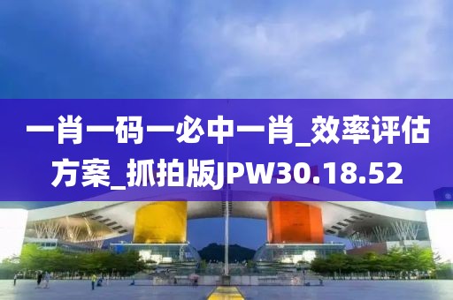 一肖一碼一必中一肖_效率評估方案_抓拍版JPW30.18.52