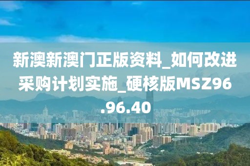 新澳新澳門正版資料_如何改進采購計劃實施_硬核版MSZ96.96.40
