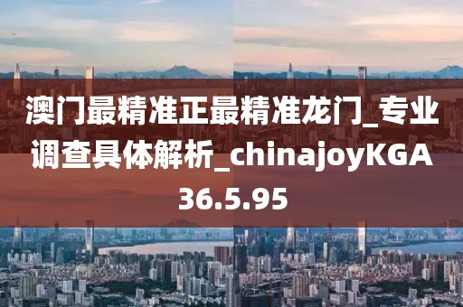 澳門最精準正最精準龍門_專業調查具體解析_chinajoyKGA36.5.95