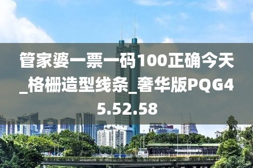 管家婆一票一碼100正確今天_格柵造型線條_奢華版PQG45.52.58