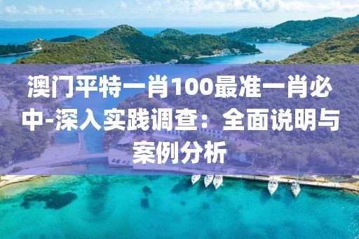 澳門平特一肖100最準一肖必中-深入實踐調查：全面說明與案例分析