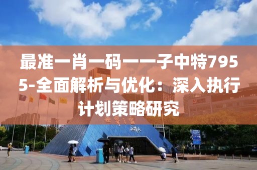 最準一肖一碼一一子中特7955-全面解析與優化：深入執行計劃策略研究