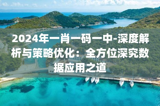 2024年一肖一碼一中-深度解析與策略優化：全方位深究數據應用之道