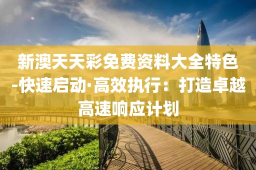 新澳天天彩免費資料大全特色-快速啟動·高效執行：打造卓越高速響應計劃
