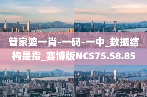 管家婆一肖-一碼-一中_數據結構是指_賽博版NCS75.58.85