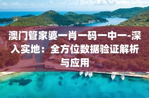澳門管家婆一肖一碼一中一-深入實地：全方位數據驗證解析與應用