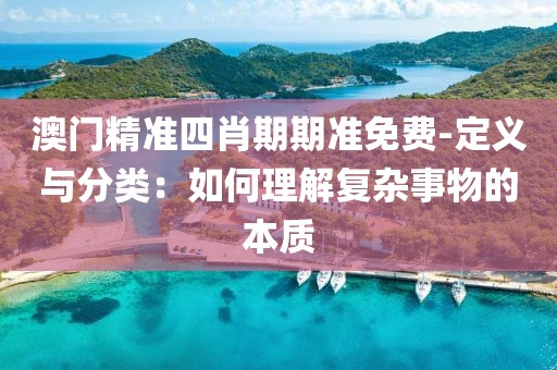 澳門精準四肖期期準免費-定義與分類：如何理解復雜事物的本質