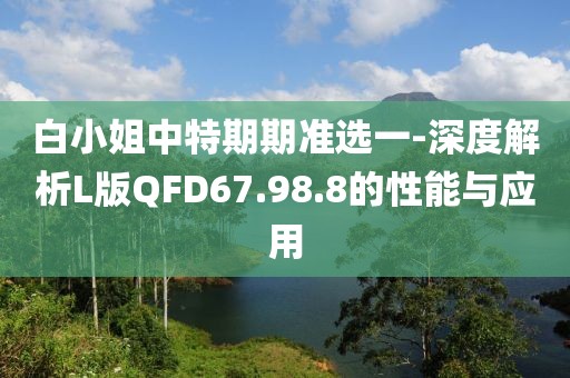 白小姐中特期期準選一-深度解析L版QFD67.98.8的性能與應用