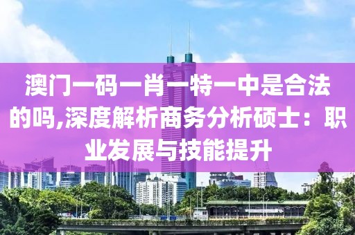 澳門一碼一肖一特一中是合法的嗎,深度解析商務分析碩士：職業發展與技能提升