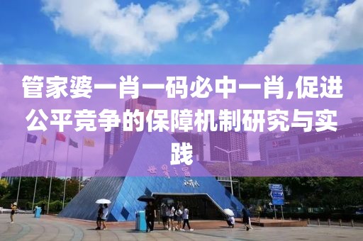 管家婆一肖一碼必中一肖,促進公平競爭的保障機制研究與實踐