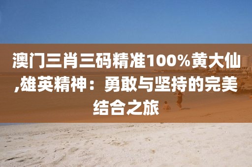 澳門三肖三碼精準100%黃大仙,雄英精神：勇敢與堅持的完美結合之旅