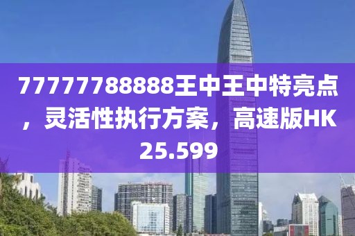 77777788888王中王中特亮點，靈活性執行方案，高速版HK25.599