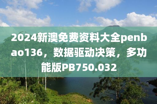 2024新澳免費資料大全penbao136，數據驅動決策，多功能版PB750.032