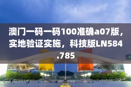 澳門一碼一碼100準確a07版，實地驗證實施，科技版LN584.785