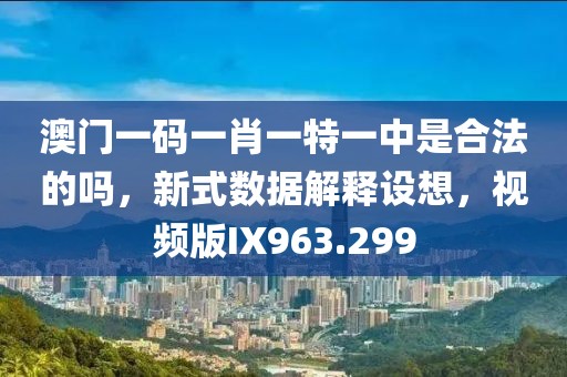 澳門一碼一肖一特一中是合法的嗎，新式數據解釋設想，視頻版IX963.299