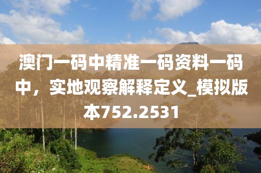 澳門一碼中精準一碼資料一碼中，實地觀察解釋定義_模擬版本752.2531