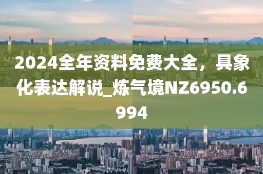 2024全年資料免費大全，具象化表達解說_煉氣境NZ6950.6994