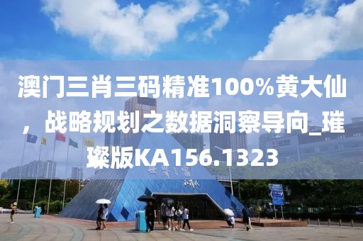 澳門三肖三碼精準100%黃大仙，戰略規劃之數據洞察導向_璀璨版KA156.1323