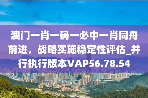 澳門一肖一碼一必中一肖同舟前進，戰略實施穩定性評估_并行執行版本VAP56.78.54