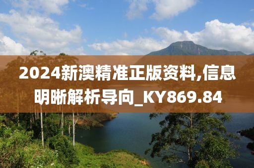 2024新澳精準正版資料,信息明晰解析導向_KY869.84