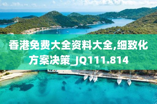 香港免費大全資料大全,細致化方案決策_JQ111.814