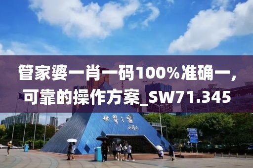 管家婆一肖一碼100%準確一,可靠的操作方案_SW71.345