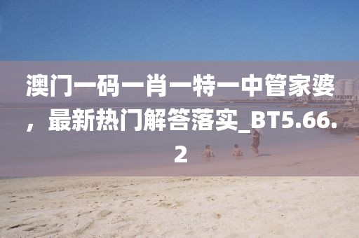 澳門一碼一肖一特一中管家婆，最新熱門解答落實_BT5.66.2