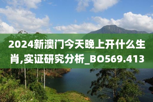 2024新澳門今天晚上開什么生肖,實證研究分析_BO569.413
