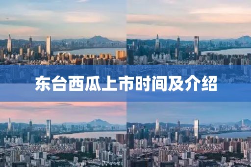 東臺西瓜上市時間及介紹