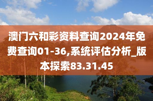 澳門六和彩資料查詢2024年免費查詢01-36,系統評估分析_版本探索83.31.45