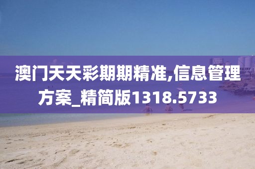 澳門天天彩期期精準,信息管理方案_精簡版1318.5733