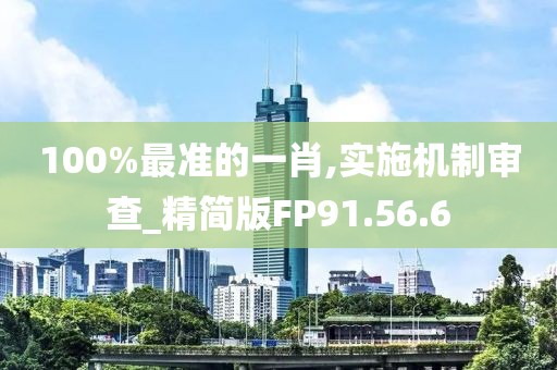 100%最準的一肖,實施機制審查_精簡版FP91.56.6