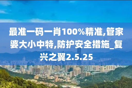 最準一碼一肖100%精準,管家婆大小中特,防護安全措施_復興之翼2.5.25