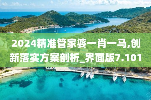 2024精準管家婆一肖一馬,創新落實方案剖析_界面版7.101