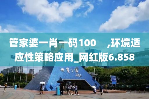 管家婆一肖一碼100    ,環境適應性策略應用_網紅版6.858