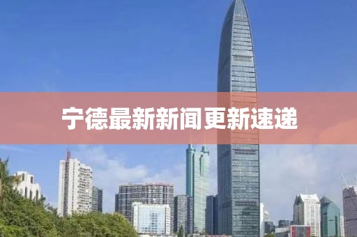 寧德最新新聞更新速遞