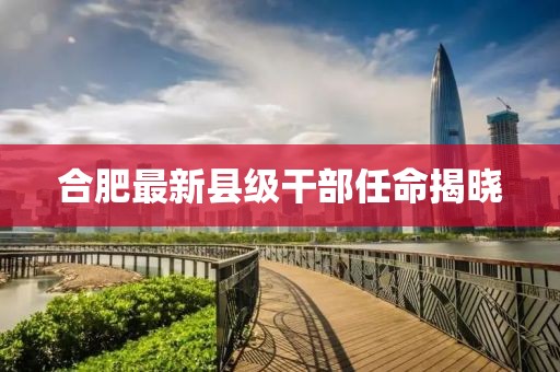 合肥最新縣級干部任命揭曉