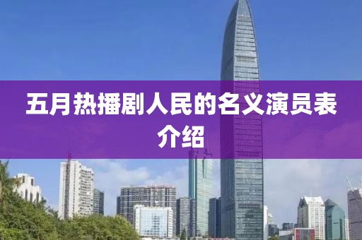 五月熱播劇人民的名義演員表介紹
