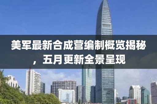 美軍最新合成營編制概覽揭秘，五月更新全景呈現