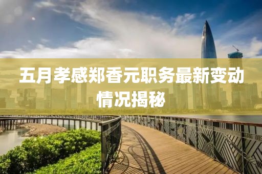 五月孝感鄭香元職務最新變動情況揭秘